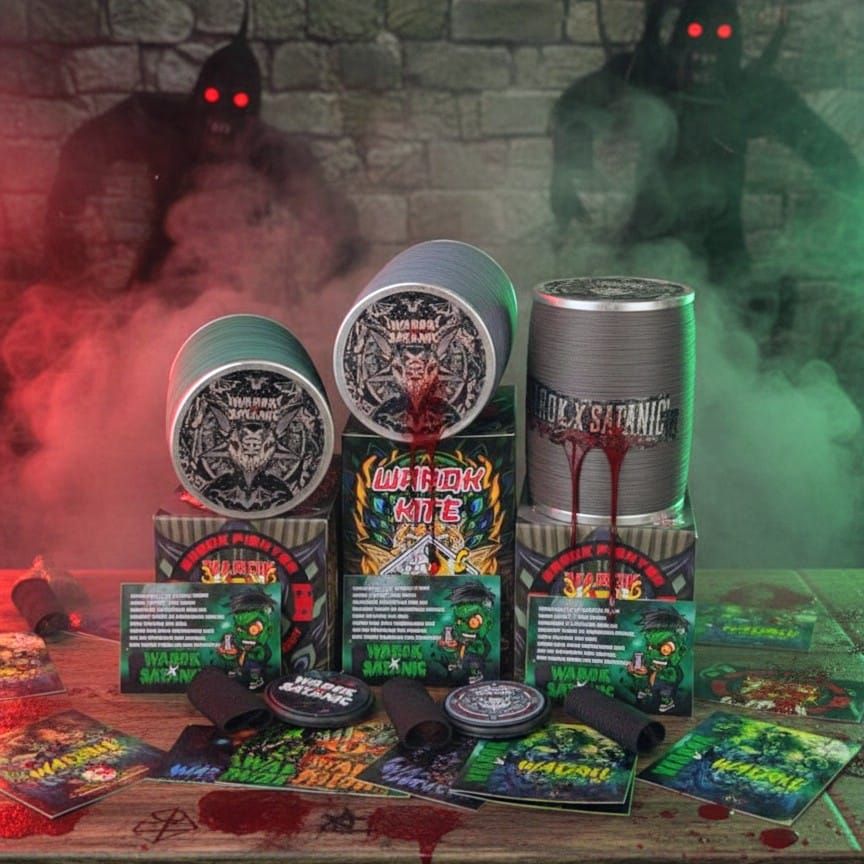 Gelasan Matot WAROK X SATANIC 6000Yard Bahan Gold dan Grey Import Super Tajam Spesial Tournament