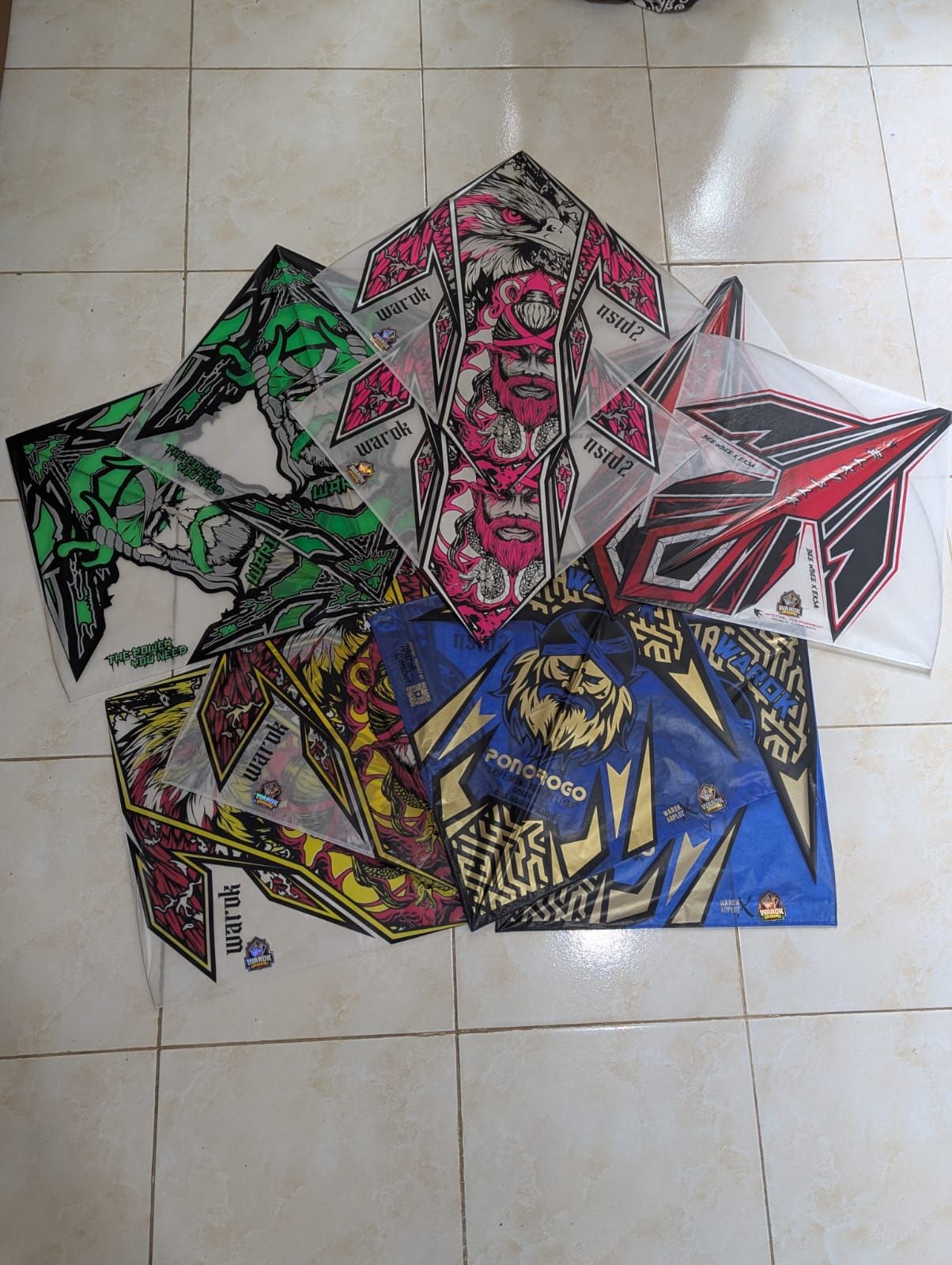 Layangan Tournament Mix 10 PCS