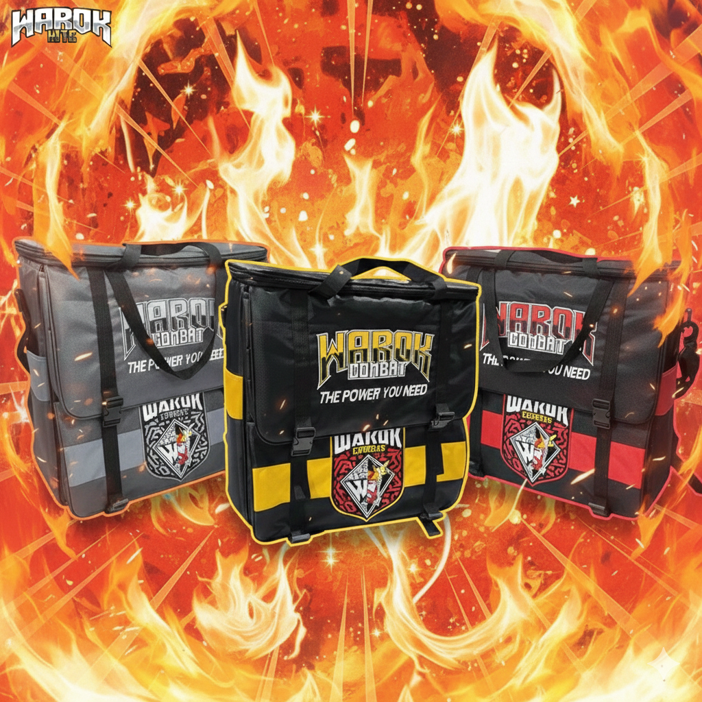 Tas Layangan Premium Motif LOGO WAROK COMBAT Model 2 Kantong Eksklusif Untuk Pemain Pro Tournament