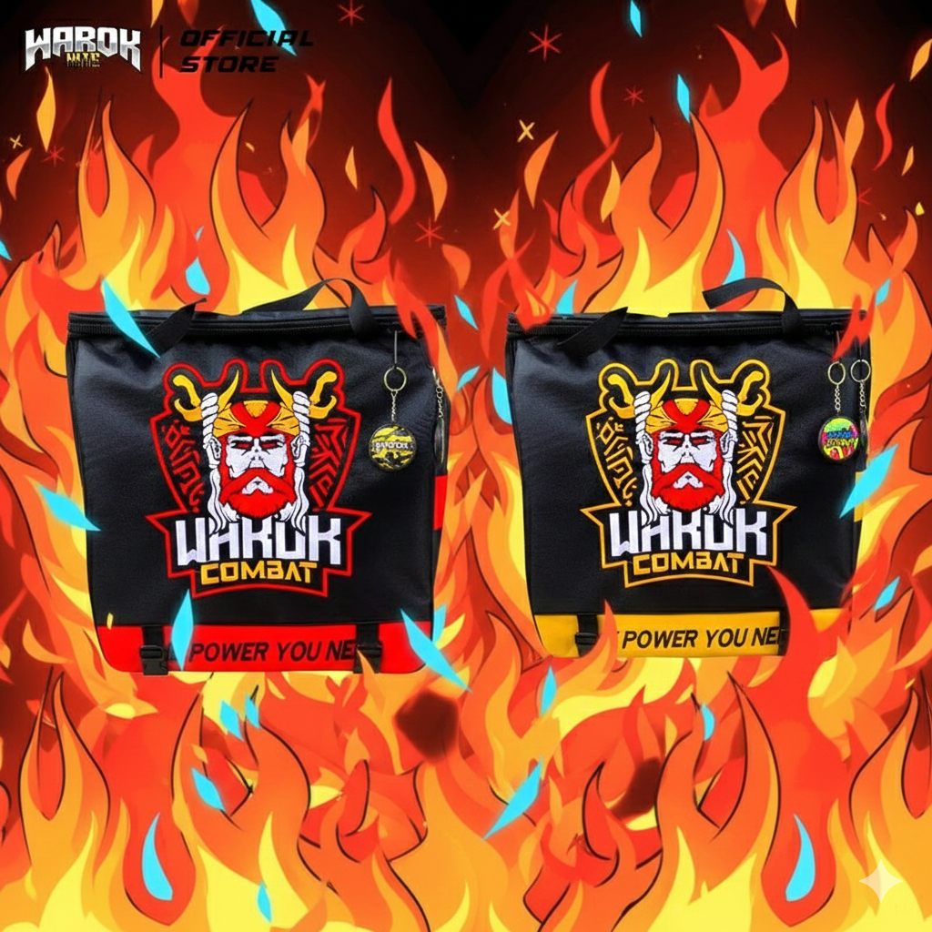 Tas Layangan Premium Motif KEPALA WAROK Model 1 Kantong Eksklusif Untuk Pemain Pro Tournament