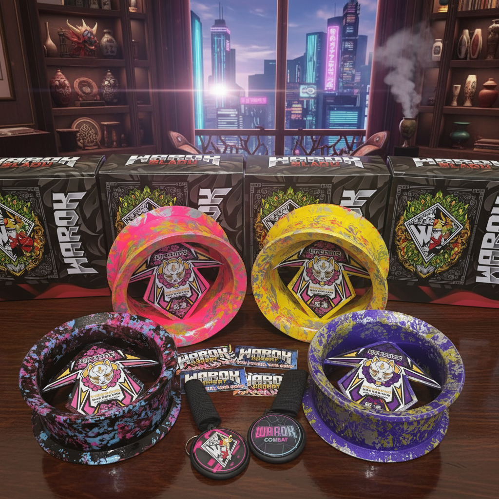 Bladu/Gulungan Warok Motif WIBU KITESUNE VERSI HOLO Super Tebal Premium 4inch Super Mewah, kuat dan Awet