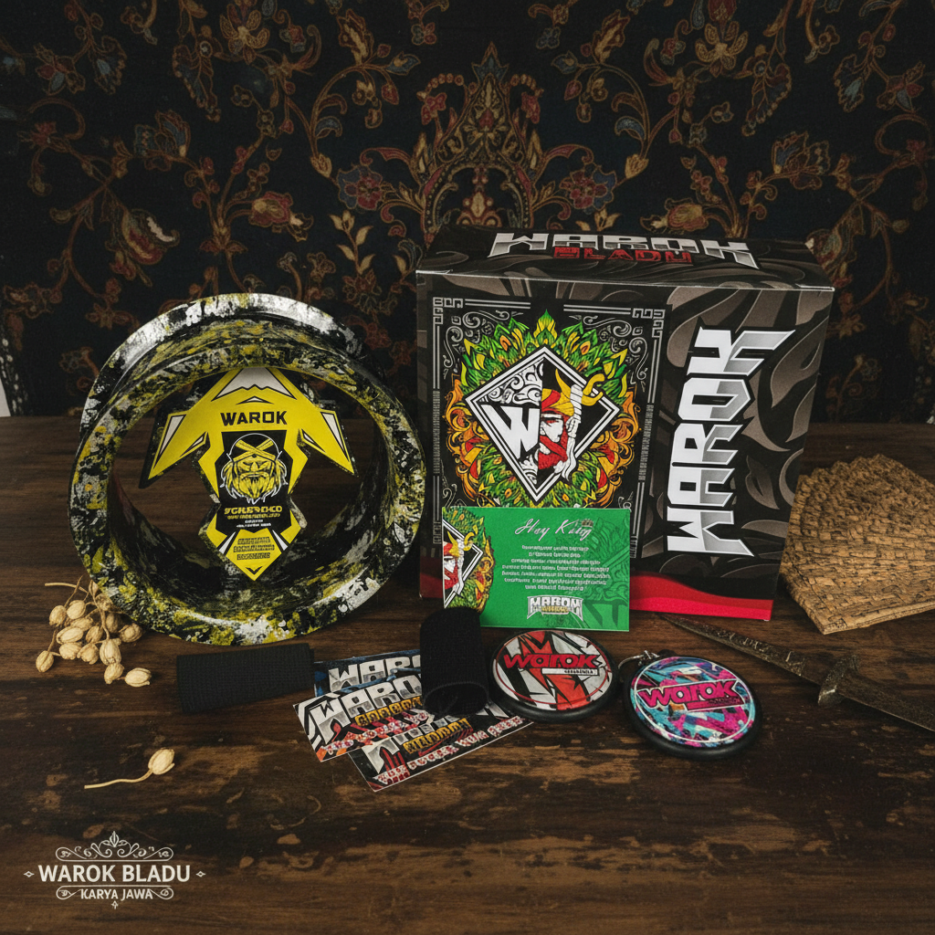 Bladu/Gulungan Warok Motif BLACK SUKHOI Super Tebal Premium 4inch Super Mewah, kuat dan Awet