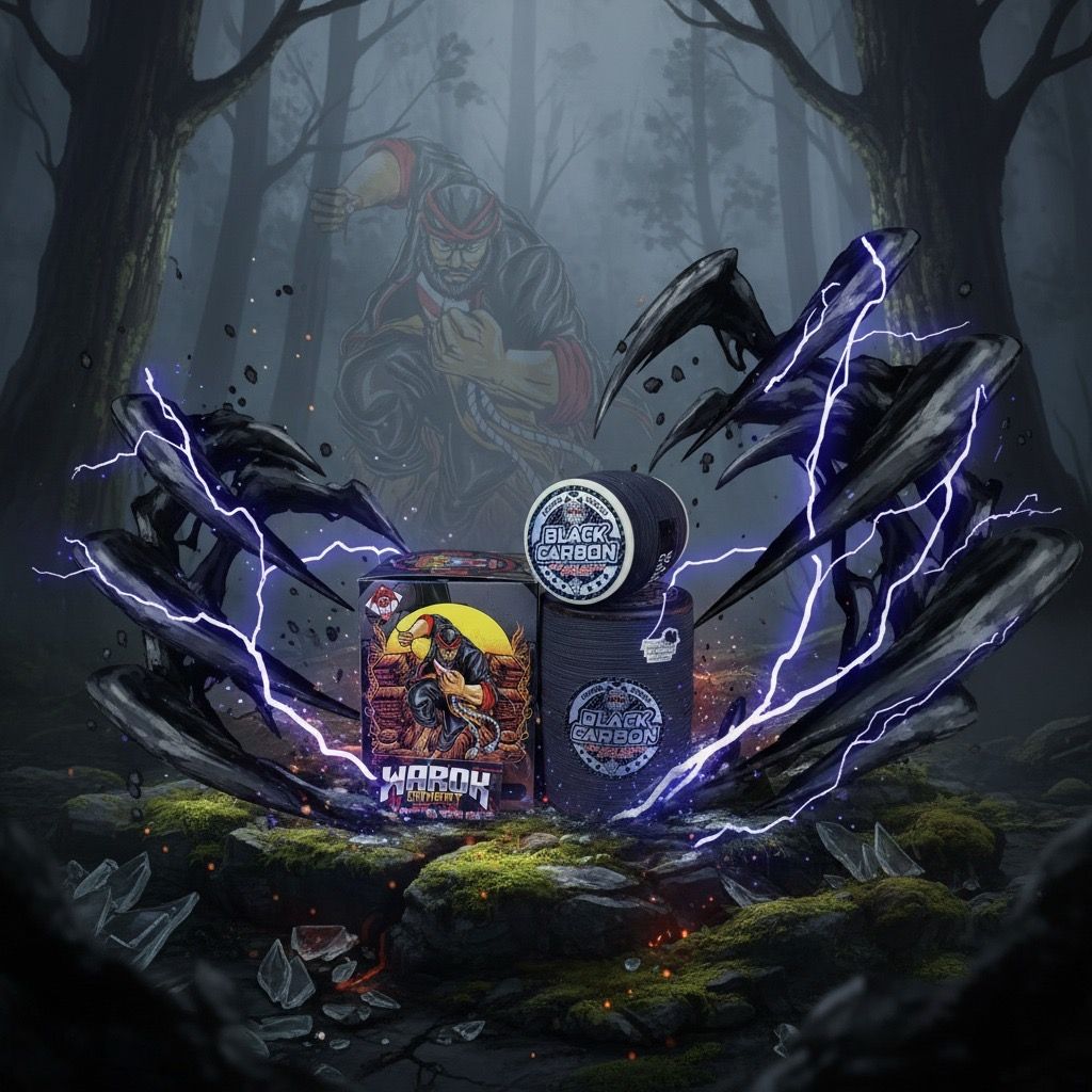 Gelasan Matot Warok BLACK CARBON 6.000yard Bahan NTEC 0,23 Tajam dan Kuat Spesial Tournament