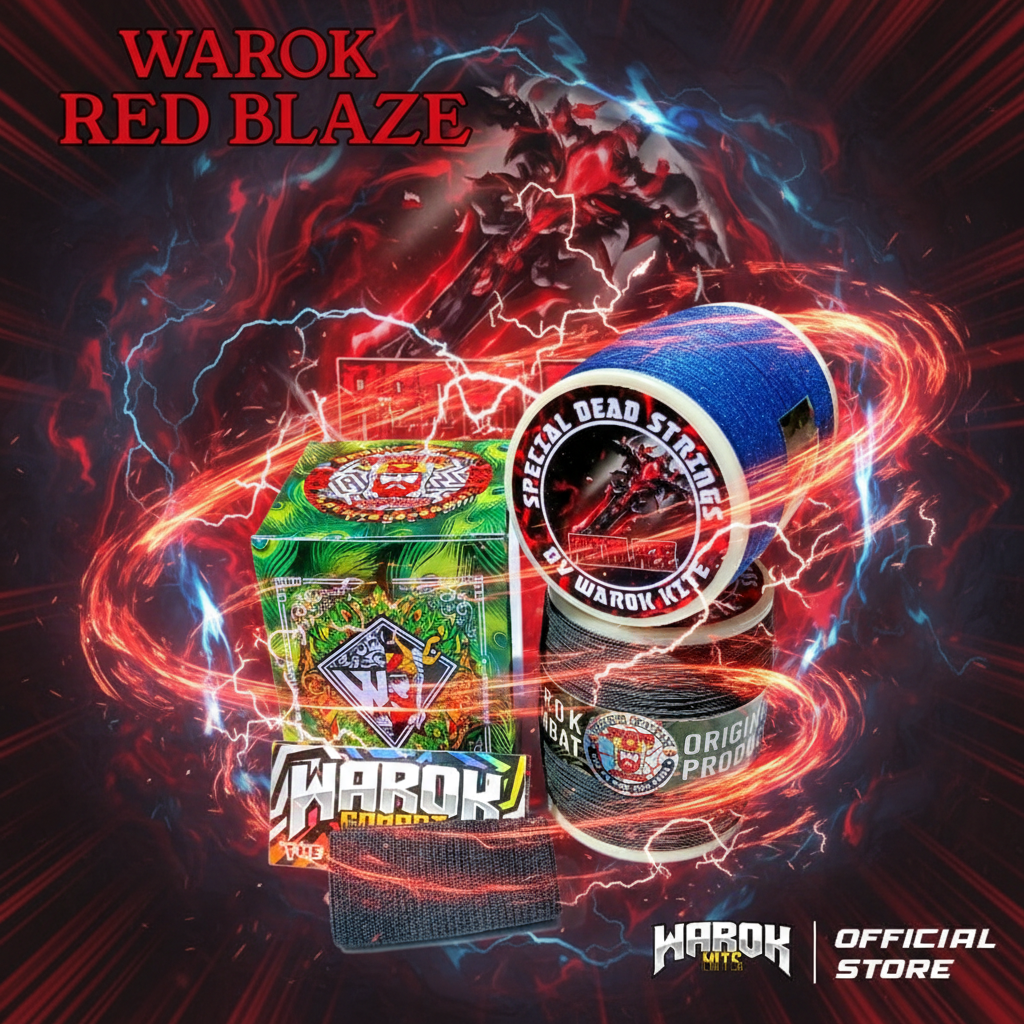 Gelasan Matot Warok RED BLAZE 1600yard uk0,22 Bahan Putih Import Halus Berasa Tajam Spesial Daily And Tournament