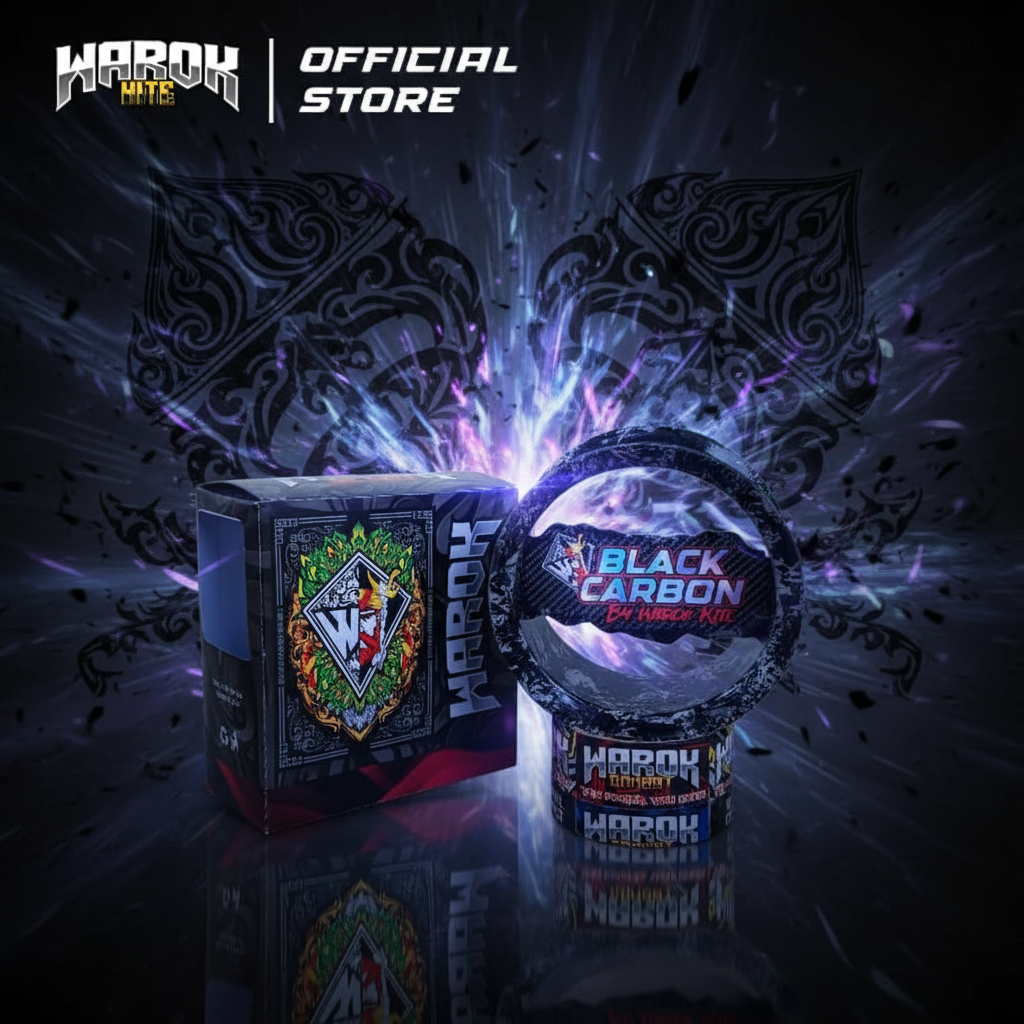 Bladu/Gulungan Warok Motif BLACK CARBON Ketebal Sedang Premium 4inch Super Mewah, kuat dan Awet