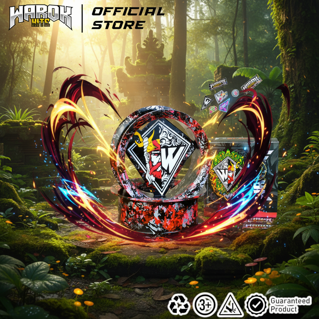 Bladu/Gulungan Warok Motif LOGO WAROK Ketebal Sedang Premium 4inch Super Mewah, kuat dan Awet