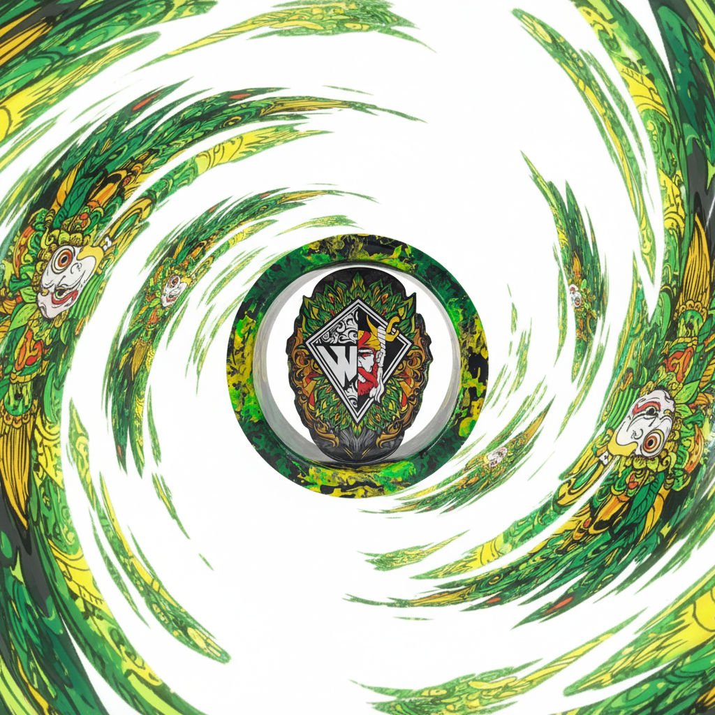 Bladu/Gulungan Warok Motif BINGKAI Ketebal Sedang Premium 4inch Super Mewah, kuat dan Awet