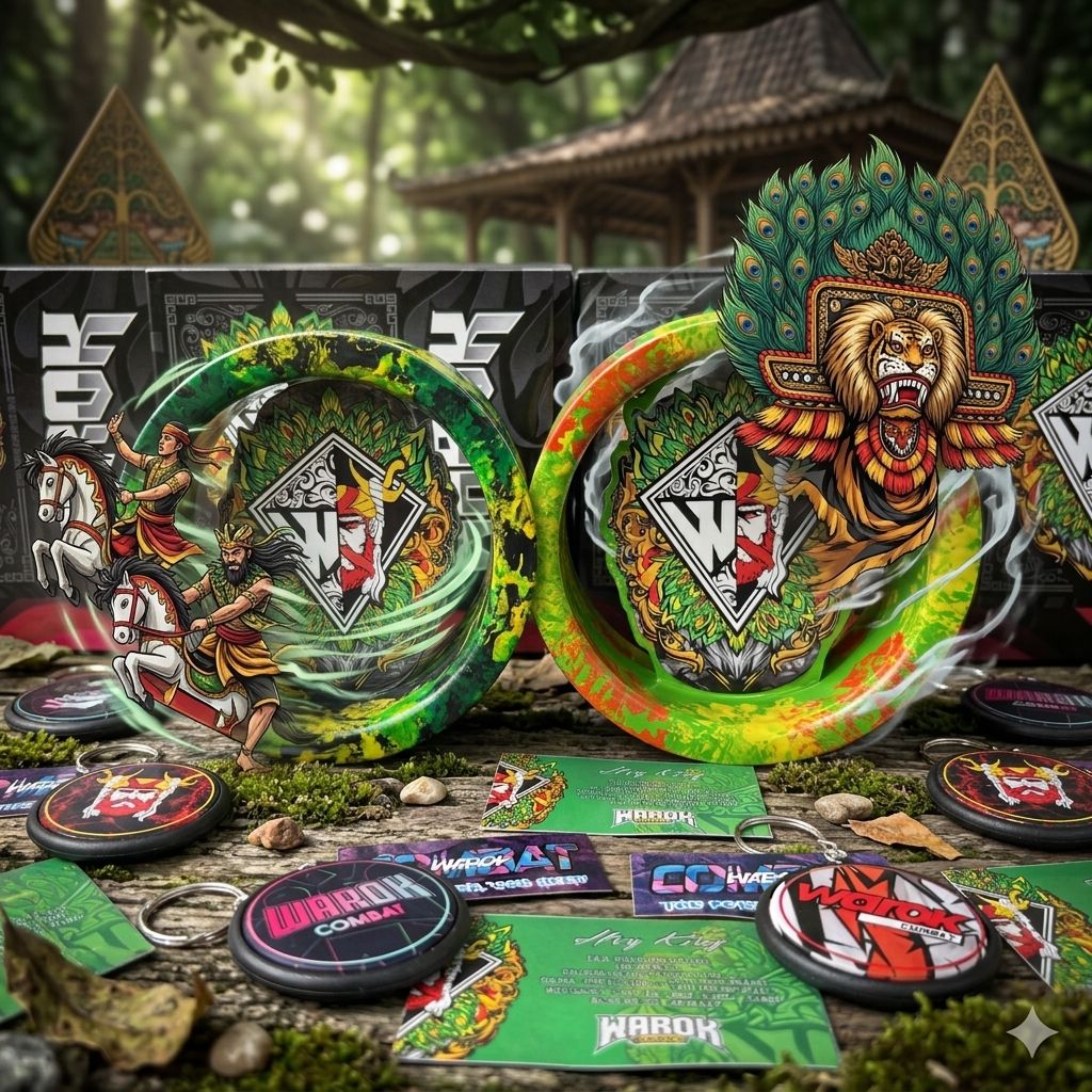 Bladu/Gulungan Warok Motif BINGKAI Ketebal Sedang Premium 4inch Super Mewah, kuat dan Awet