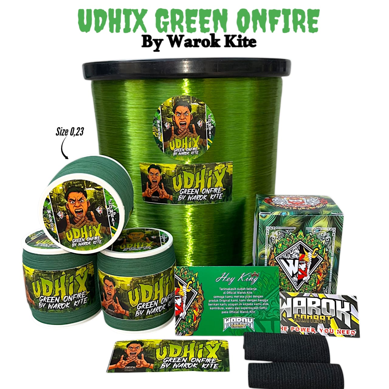 Gelasan Udhix Green On Fire