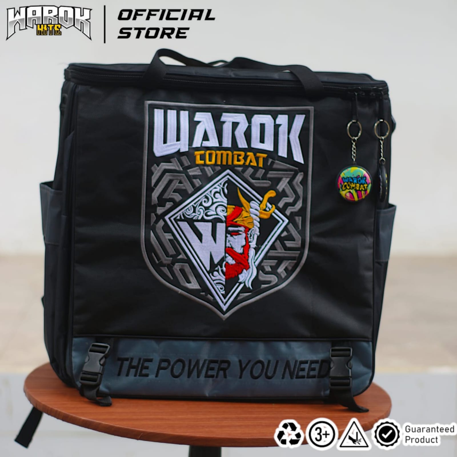 Tas warok 1 kantong logo warok abu