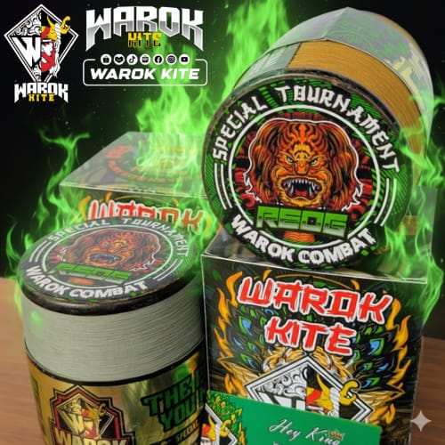 Gelasan Uluran Warok REOG N66 Bobin Hijau 6000yard uk 0,20 dan 0,22 Kasar Tajam Spesial Daily And Tournament