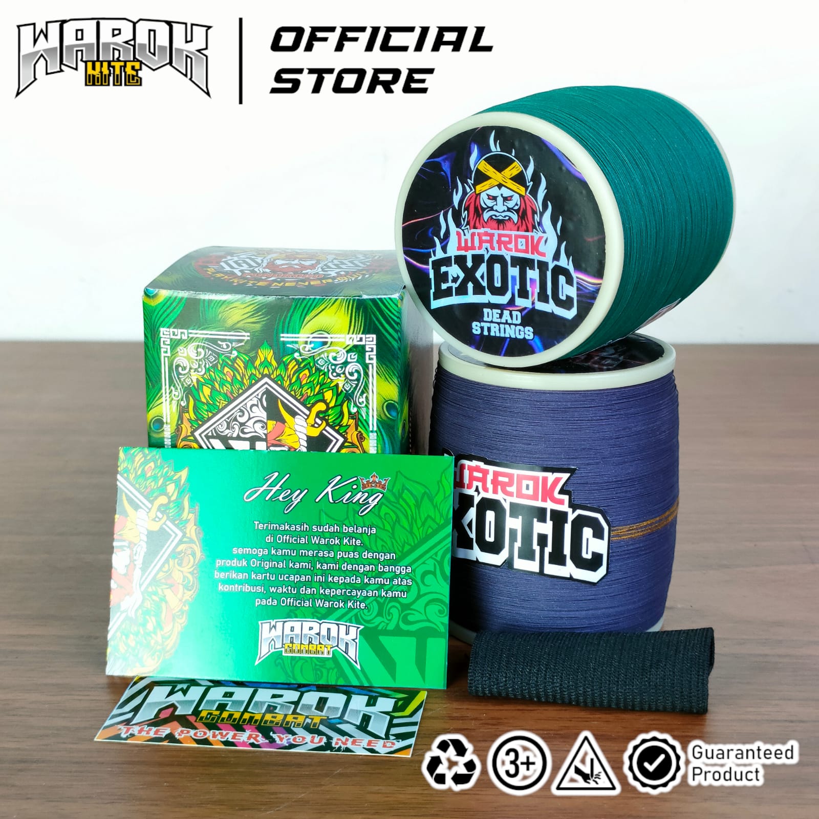 Gelasan Matot Warok EXOTIC 2000yard Bahan Putih Import Ukuran 0,18 Halus Tajam Spesial Tournament