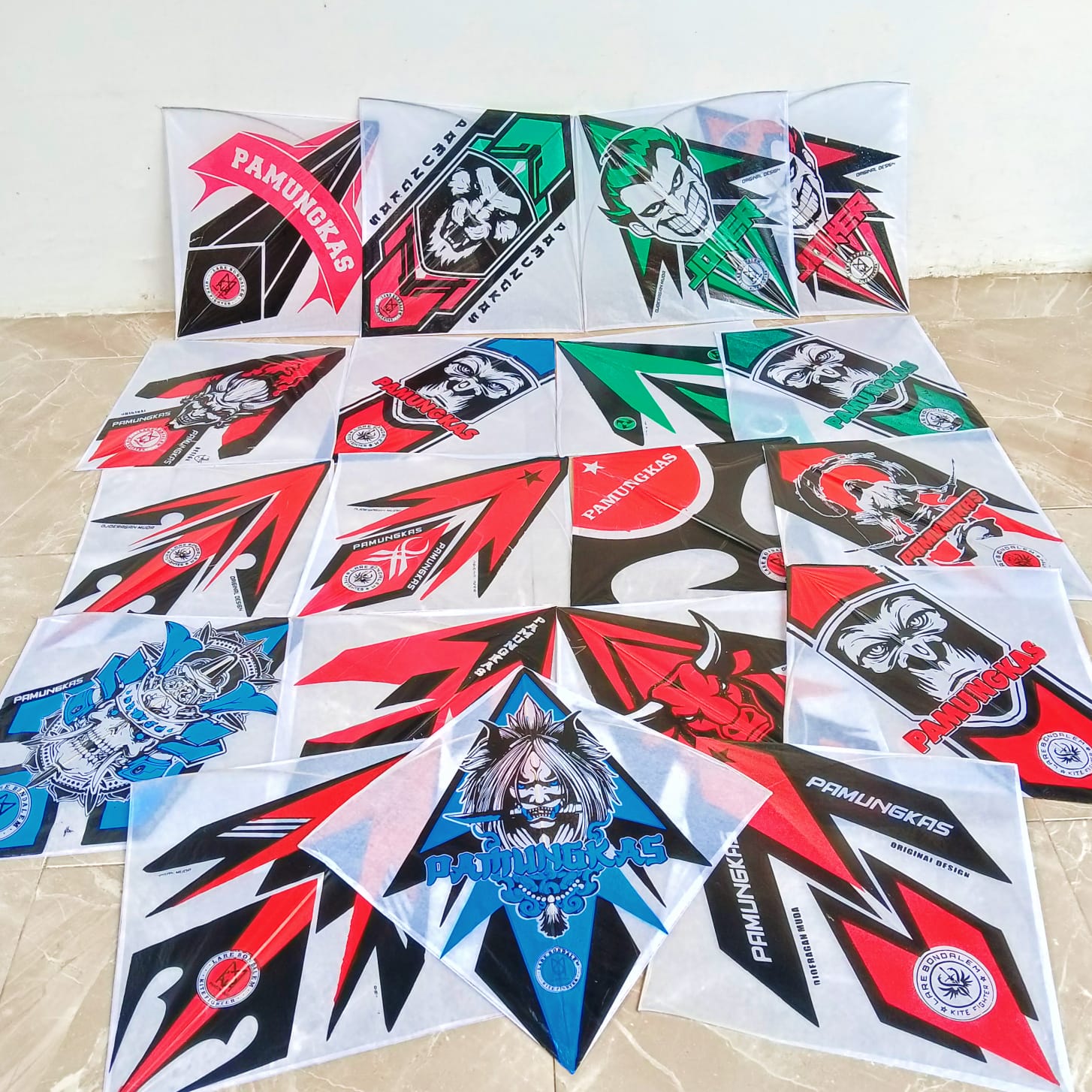 (50Pcs) Layangan Shukoi Super Lilitan Apus by PAMUNGKAS Mantap Untuk Main Tarik Ulur Dan Jepret