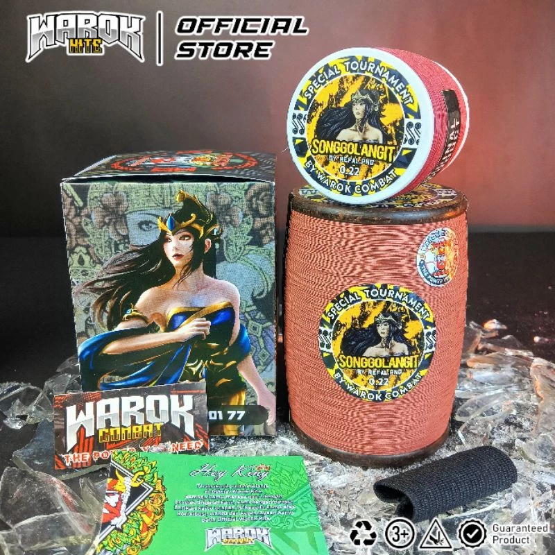 Gelasan Uluran SONGGOLANGIT Bahan N66 Size 0,22 6000yard Halus Berasa Super Tajam Spesial Tournament