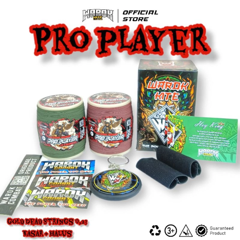Gelasan Warok PRO PLAYER Bahan NTEC Gold 2000yard Ukuran 0,23 Super Tajam Spesial Tournament