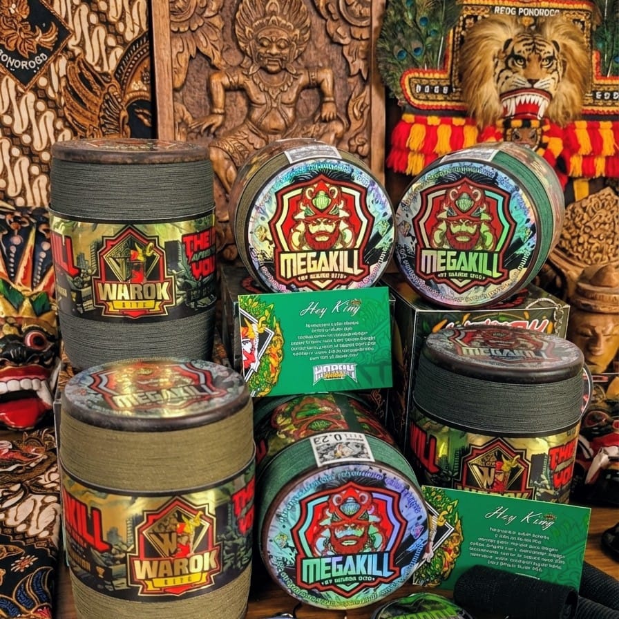 Gelasan Matot Warok MEGA KILL 6000yard Bahan Grey NTEC 0,23 Sasak Padi Super Tajam Spesial Tournament